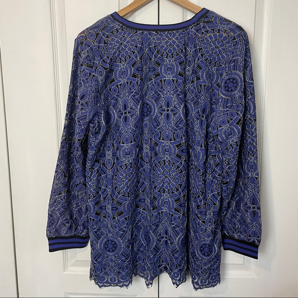 Lace Long Sleeve Top 1X
